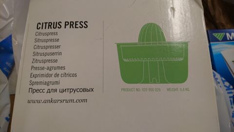 Citrus presse Ankarsrum Assistent